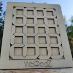 Casse-tête puzzle en bois décoration mandala fractale Petit Prix Livraison Gratuite fait en France en bois de peuplier.